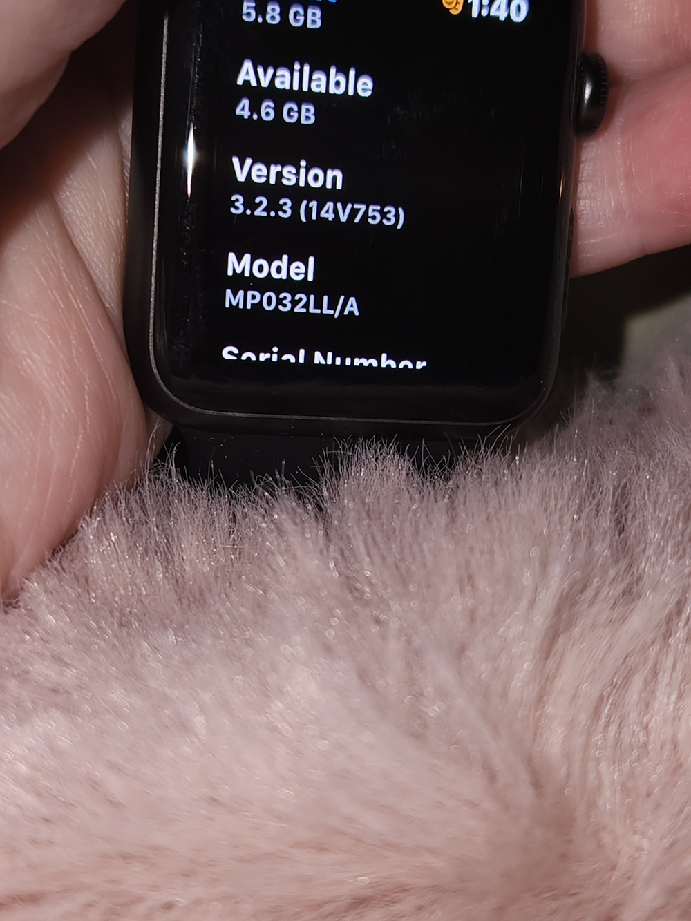 Apple Watch in Black with Black Sport Band SERIES 1 - Picture 6 of 6